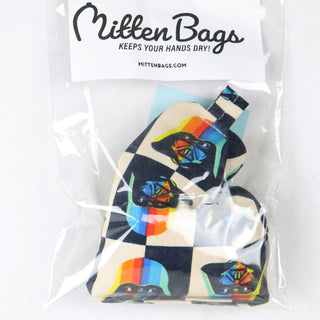 Mitten Bags Disc Golf Clay Grip Sack - Moisture Absorbing Bag - Retro Darth Vader