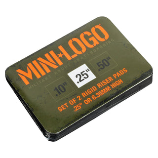 Mini Logo Skateboard Wheels 59mm AWOL 80A Black Lift Kit (Risers, Bearings, HW)