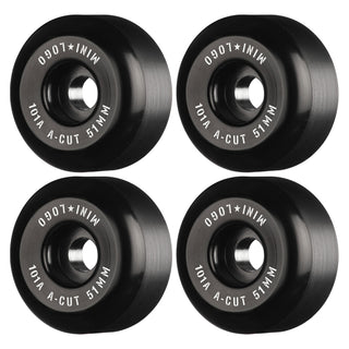 Mini Logo Skateboard Wheels 51mm A-Cut 101A Black
