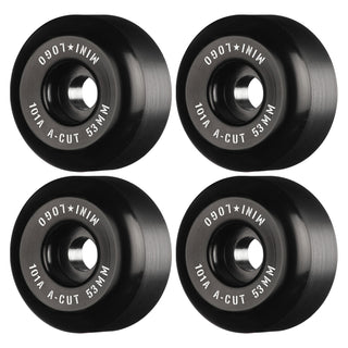 Mini Logo Skateboard Wheels 53mm A-Cut 101A Black