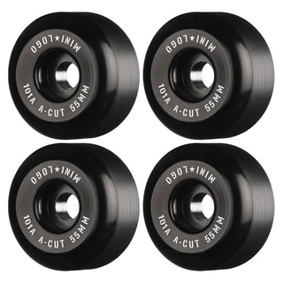 Mini Logo Skateboard Wheels 55mm A-Cut 101A Black