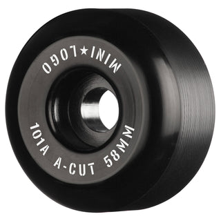Mini Logo Skateboard Wheels 58mm A-Cut 101A Black