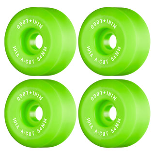 Mini Logo Skateboard Wheels 54mm A-Cut 101A Green