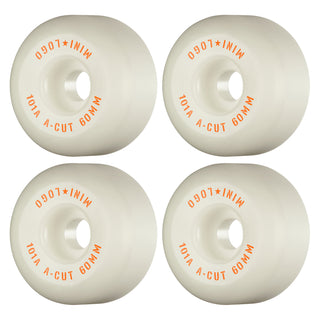 Mini Logo Skateboard Wheels 60mm A-Cut 101A White