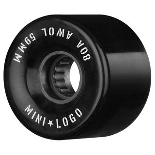 Mini Logo Skateboard Wheels 59mm AWOL 80A Black