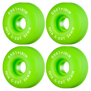 Mini Logo Skateboard Wheels 54mm C-Cut 101A Green