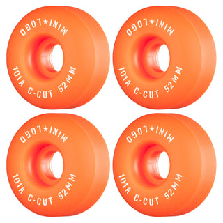 Mini Logo Skateboard Wheels 52mm C-Cut 101A Orange
