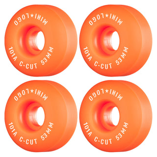 Mini Logo Skateboard Wheels 53mm C-Cut 101A Orange