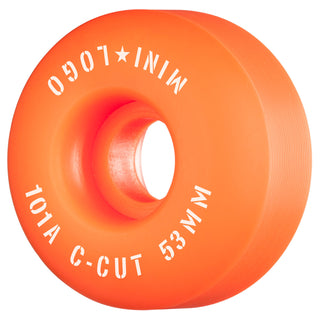 Mini Logo Skateboard Wheels 53mm C-Cut 101A Orange