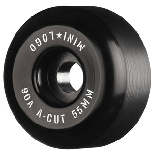 Mini Logo Skateboard Wheels 55mm Hybrid A-Cut 90A Black