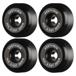 Mini Logo Skateboard Wheels 58mm Hybrid A-Cut 90A Black