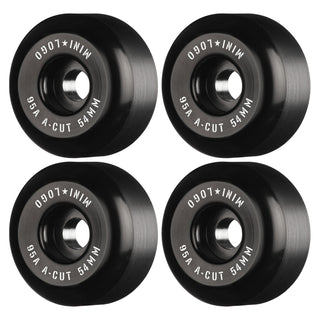 Mini Logo Skateboard Wheels 54mm Hybrid A-Cut 95A Black