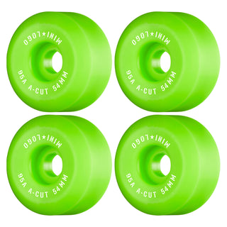 Mini Logo Skateboard Wheels 54mm Hybrid A-Cut 95A Green