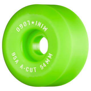 Mini Logo Skateboard Wheels 54mm Hybrid A-Cut 95A Green