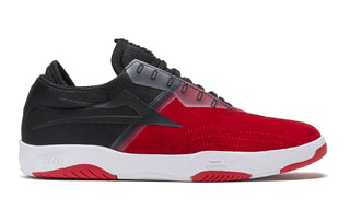 Lakai Skateboard Shoes Mod Black/Red Suede