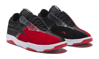 Lakai Skateboard Shoes Mod Black/Red Suede