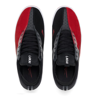 Lakai Skateboard Shoes Mod Black/Red Suede