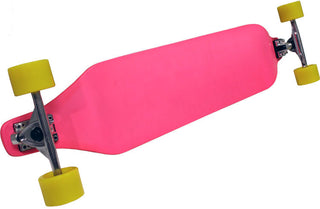 PINK 40 in x 8 in DROP DOWN LONGBOARD Skateboard WEDGE NOSE 180mm Trucks