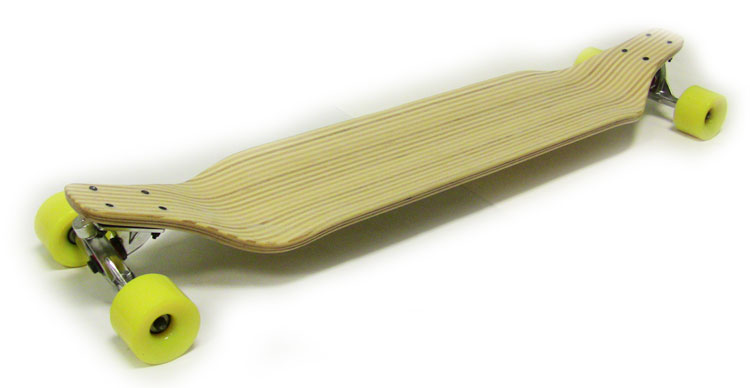 BAMBOO INLAY Drop Down / Attraverso LONGBOARD SKATEBOARD Lowrider - Foto 7