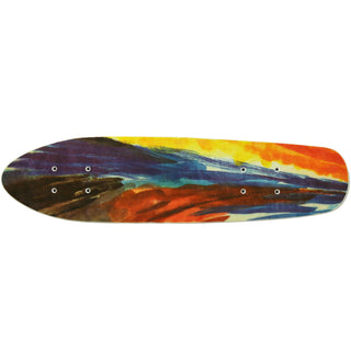 Vintage NOS 1970s MPI Deck Fiberglass Kicktail Tie Dye