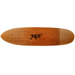 Vintage NOS 1970s MPI Deck Dark Wood Kicktail Cruiser
