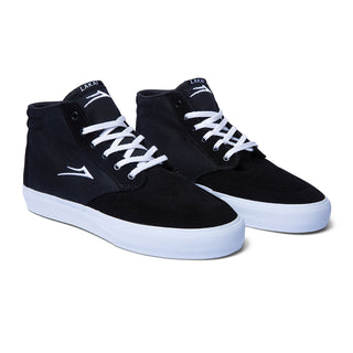 Lakai Skateboard Shoes Riley 3 High Black Suede