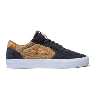 Lakai Skateboard Shoes Atlantic Vulc Charcoal/Tan Suede