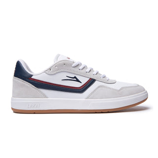 Lakai Skateboard Shoes Terrace White/Navy Suede