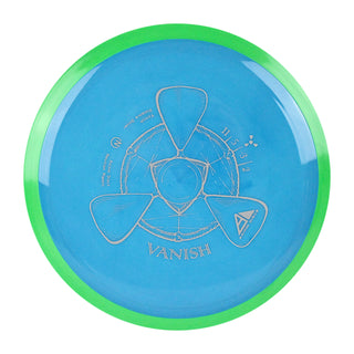 Axiom Disc Golf Neutron Vanish Distance Driver 11/5/-3/2 Blue/Green 163 grams