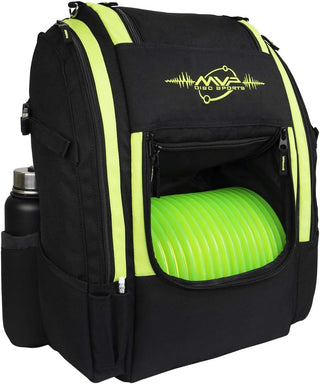 MVP Discs Disc Golf Backpack Bag - Voyager Lite Backpack Lime