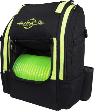MVP Discs Disc Golf Backpack Bag - Voyager Lite Backpack Lime