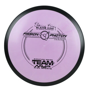 MVP Disc Golf Fission Elaine King Photon Distance Driver 11/5/-1/2.5 Purple 171 grams