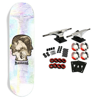 Madness Skateboard Complete Jedd Mckenzie Demons White/Holographic 8.7" x 32.6"