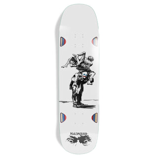 Madness Skateboard Deck Long Haul White 8.75" x 32.5"