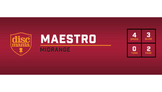 Discmania Disc Golf Premium Maestro Midrange Yellow Active 165-170
