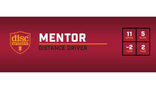 Discmania Disc Golf Premium Mentor Distance Driver Yellow Active 165-170