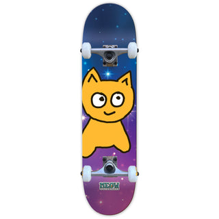 Meow Skateboard Complete Big Cat Galaxy 7.75"