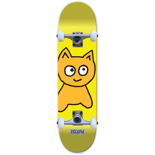 Meow Skateboard Complete Big Cat Yellow 7.75"