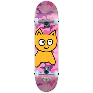 Meow Skateboard Complete Big Cat Pink Camo 7.25" x 30" Mini