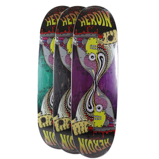 Heroin Skateboard Deck Merged Anatomy Razoregg (Assorted) 9.25" x 32"