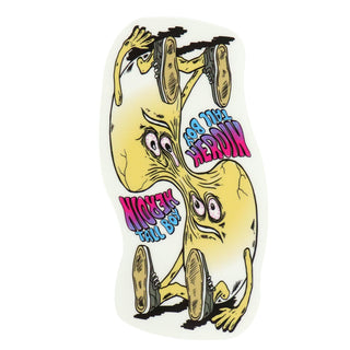 Heroin Skateboards Sticker Merged Tall Boy 3" x 5.5"