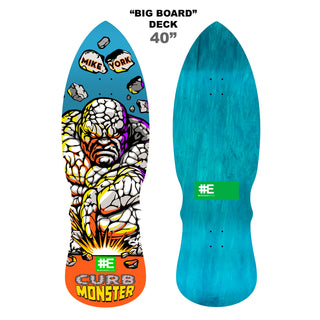 Everybody Skates Skateboard Complete Mike York Curb Monster Big Board 12.25" x 40" with Independent Trucks, Spitfire Wheels