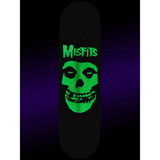 Zero Skateboard Deck Misfits Fiend Skull Glow 8.25" x 31.9"