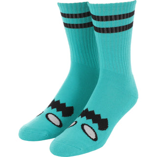 Toy Machine Socks Monster Face Green Crew Pair