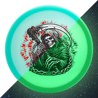Dynamic Disc Golf Lucid Moonshine Verdict - Reaper of Pars Seafoam/Gold Holo 178 grams