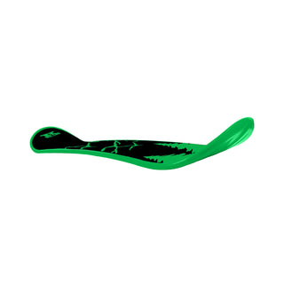 Krown Snowskate 9" x 35" Mountainscape Green Color Studded Grip Combo