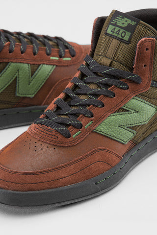 New Balance Numeric Skateboard Shoes 440 High V2 Brown/Olive