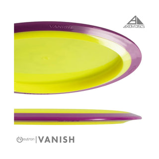 Axiom Disc Golf Neutron Vanish Distance Driver 11/5/-3/2 White/Lime Blend 173 grams