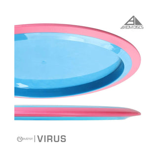 Axiom Disc Golf Neutron Virus Distance Driver 9/5/-3.5/1 Red/Lime 167 grams
