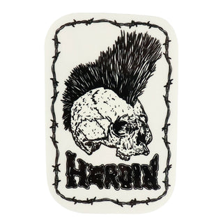 Heroin Skateboards Sticker Nolans KO2 Skull 3.5" x 5.25"